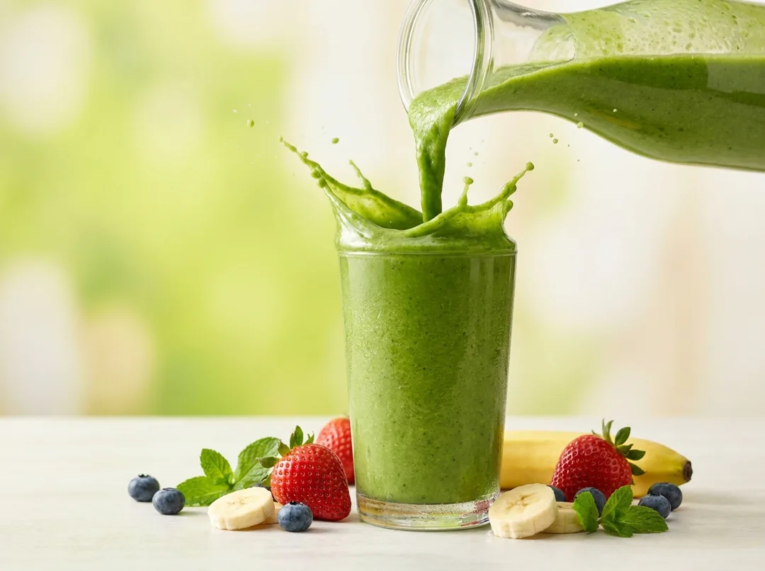 Smoothie frais versé